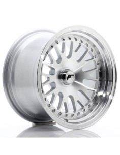 JR Wheels JR10 15x9 ET0-20 Blank Silver Machined Face