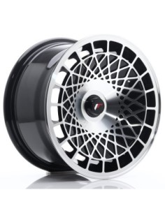 JR Wheels JR14 15x8 ET20-25 Blank Gloss Black Machined Face