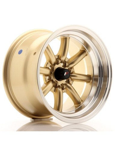 JR Wheels JR19 15x9 ET-13 4x100/114 Gold