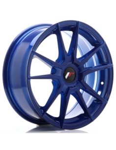 JR Wheels JR21 17x7 ET25-40 Blank Platinium Blue