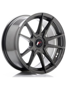 JR Wheels JR21 17x8 ET35 Blank Hyper Gray