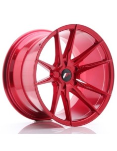 JR Wheels JR21 19x11 ET15-30 5H BLANK Platinum Red