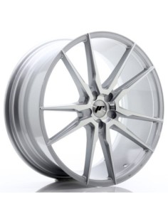 JR Wheels JR21 22x9 ET30-45 5H BLANK Silver Machined Face