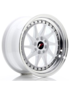 JR Wheels JR26 16x8 ET25 4x100/108 White w/Machined Lip