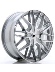 JR Wheels JR28 17x7 ET20-45 BLANK Silver Machined Face