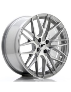 JR Wheels JR28 17x8 ET40 4x100 Silver Machined Face