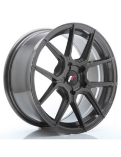 JR Wheels JR30 17x8 ET20-40 5H BLANK Hyper Gray