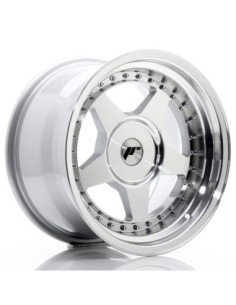 JR Wheels JR6 16x9 ET0-20 BLANK Silver Machined Face