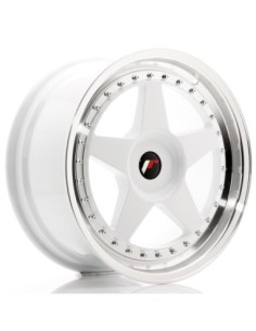 JR Wheels JR6 18x8,5 ET20-40 BLANK White w/Machined Lip