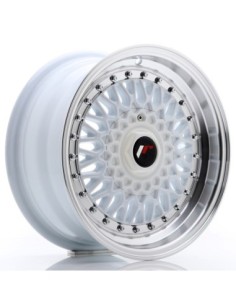 JR Wheels JR9 15x7 ET20 4x100/108 White w/Machined Lip
