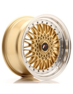 JR Wheels JR9 17x8,5 ET20-35 BLANK Gold w/Machined Lip