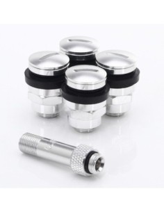 Set of Flat aluminum air valves JR v1 - SILVER