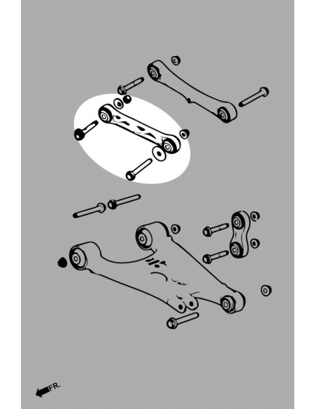 TESLA MODEL S '12-/ MODEL X '15-_x000D_
REAR TOE KIT_x000D_
(PILLOW BALL) - 2PCS/SET
