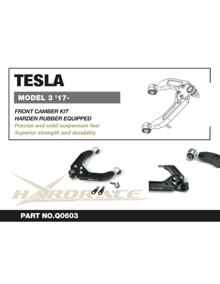 TESLA MODEL 3 '17-_x000D_
FRONT UPPER CAMBER KIT_x000D_
(HARDEN RUBBER) - 2PCS/SET