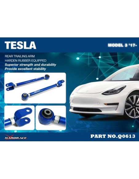 TESLA MODEL 3 '17-_x000D_
REAR TRAILING ARM_x000D_
(HARDEN RUBBER) - 2PCS/SET
