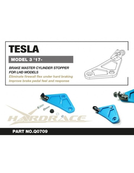 TESLA MODEL 3 '17-_x000D_
BRAKE MASTER CYLINDER STOPPER - 1PCS/SET_x000D_
FOR LHD USE